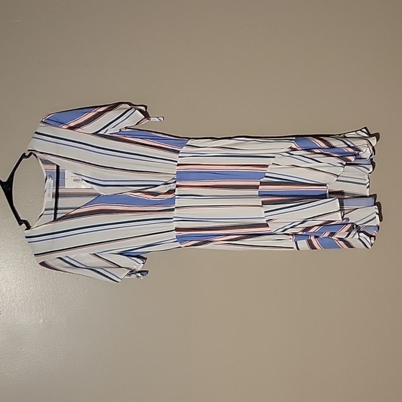 All In Favor Midi Dress White/Blue/Red Multicolor Womens Size Small NWT‎ - Picture 1 of 6